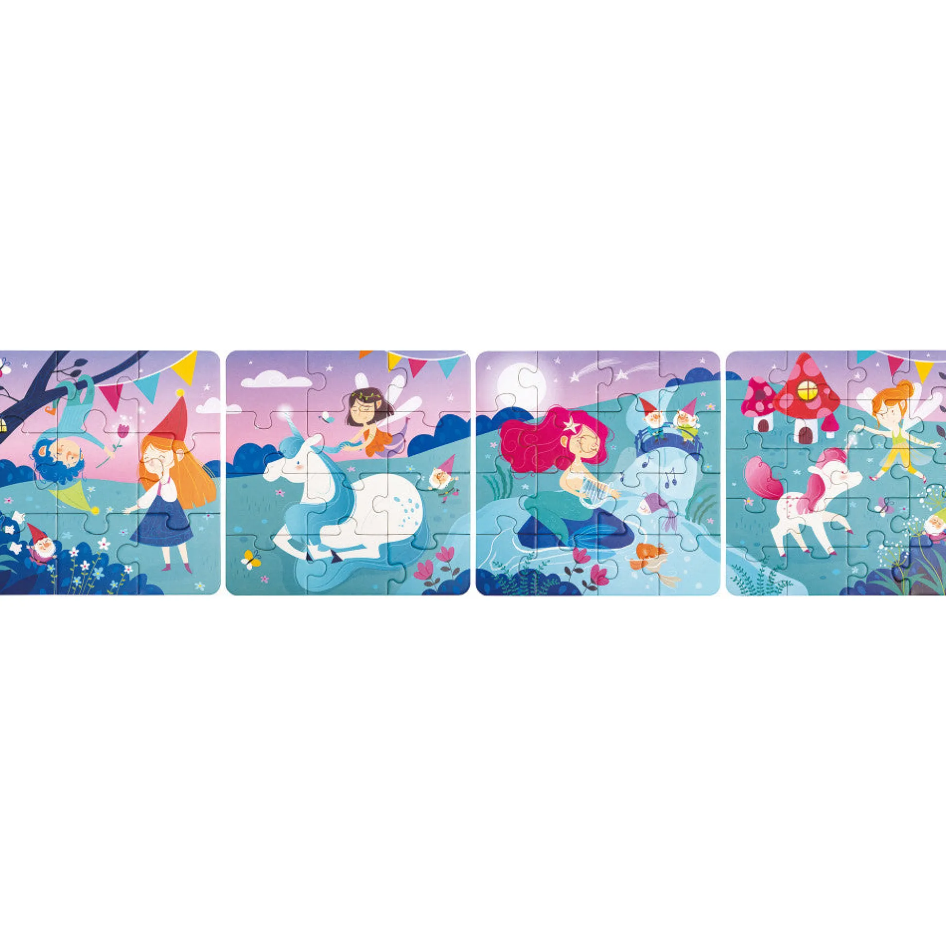 Flat River Group Hape Enchanted Fairytale 4 Pack Puzzle Set - 9-20 pcs* Puzzles