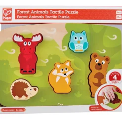 Flat River Group Hape Forest Friends 6pc Wooden Sensory Puzzle Toy* Puzzles