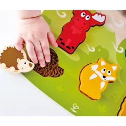 Flat River Group Hape Forest Friends 6pc Wooden Sensory Puzzle Toy* Puzzles