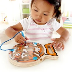 Flat River Group Hape Go-Fish-Go Magnetic Wooden Toddler Maze Puzzle* Preschool Education Toys & Activities|Puzzles