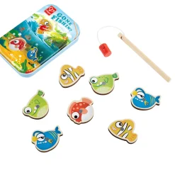 Flat River Group Hape Gone Fishin'! - Magnetic Fishing Game for Kids - Develops Basic Math Skills* Preschool Education Toys & Activities