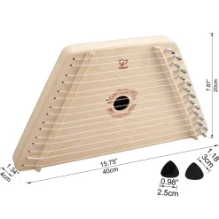 Flat River Group Hape Happy Harp Kid's Wooden Musical Instrument, Ages 3+* Musical & Sound Toys|Musical Toys & Instruments