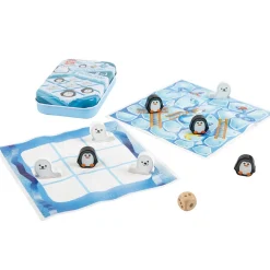 Flat River Group Hape 2-in-1 Tic Tac Toe & Snakes and Ladders Travel Tin Game* Role-Playing Games|Board Games