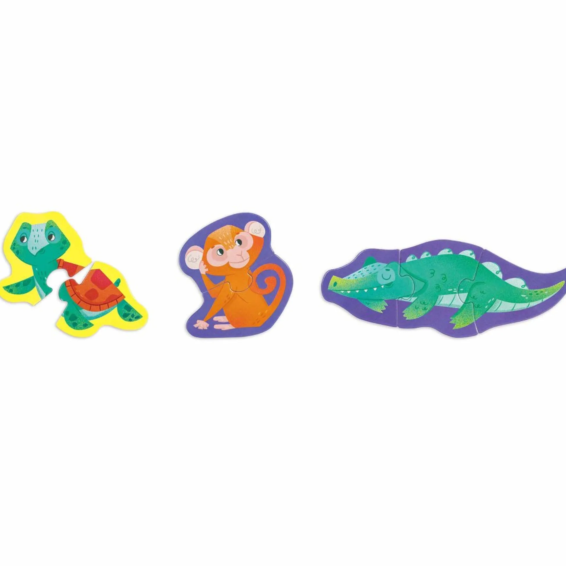 Flat River Group Hape Jungle Friends 10-Pack Animal Shaped Puzzles* Puzzles