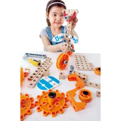 Flat River Group Hape Junior Inventor Deluxe Experiment Kit - 57 Piece Set* Engineering Toys