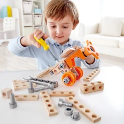 Flat River Group Hape Junior Inventor 42-Piece Physics & Engineering Experiment Starter Kit* Engineering Toys