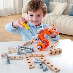Flat River Group Hape Junior Inventor 42-Piece Physics & Engineering Experiment Starter Kit* Engineering Toys