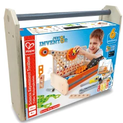 Flat River Group Hape Junior Inventor 32-Piece Science Experiment Toolbox Kit* Science Toys