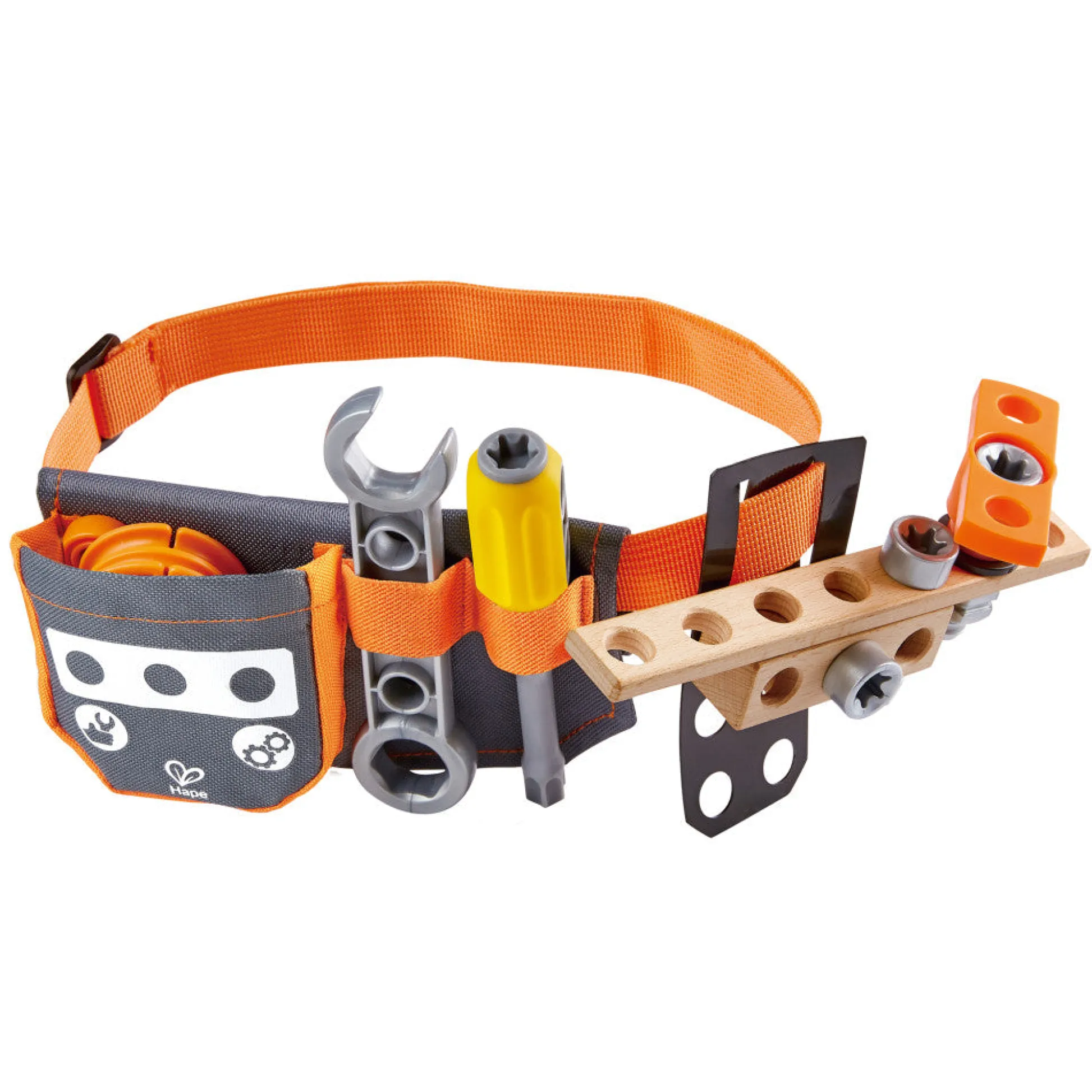 Flat River Group Hape Junior Inventor Scientific Tool Belt - 19 Piece Set for Kids Ages 4+* Science Toys