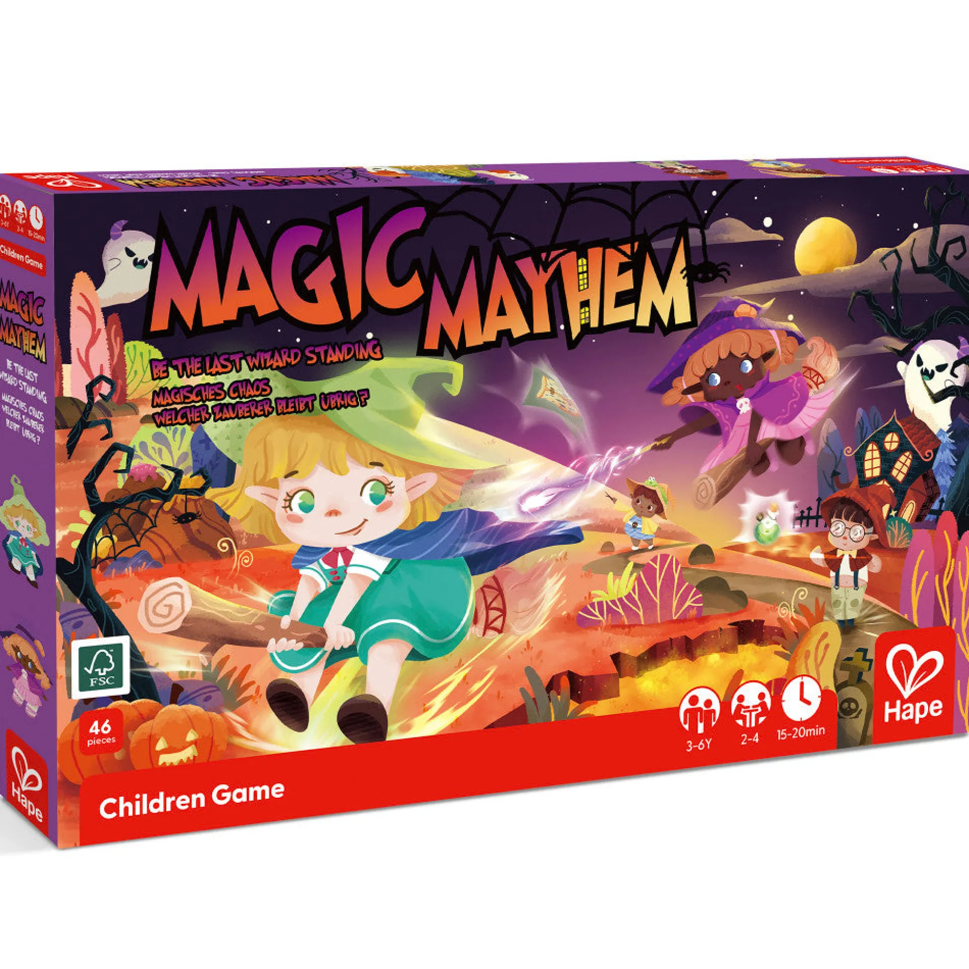 Flat River Group Hape Magic Mayhem Deluxe Wizard Strategy Board Game* Role-Playing Games|Board Games
