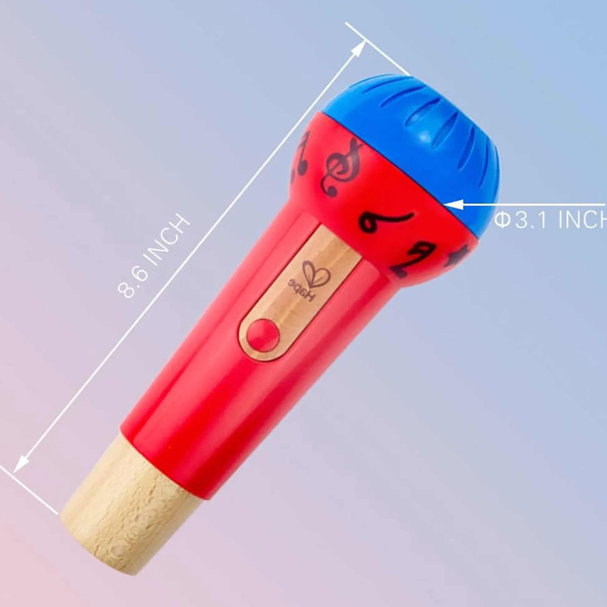 Flat River Group Hape Mighty Echo Microphone, Voice Amplifying Toy in Red & Blue* Preschool Education Toys & Activities