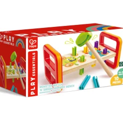Flat River Group Hape Monster Match 'n' Smash Hammer Bench - Colorful Wooden Toy* Preschool Education Toys & Activities|Preschool Building Sets & Blocks