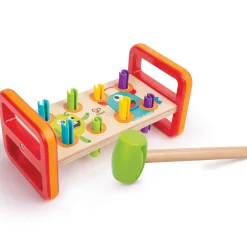 Flat River Group Hape Monster Match 'n' Smash Hammer Bench - Colorful Wooden Toy* Preschool Education Toys & Activities|Preschool Building Sets & Blocks