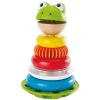 Flat River Group Hape Mr. Frog Stacking Rings - Colorful Learning Toy with Wobbling Base* Blocks, Sorting & Stacking Toys