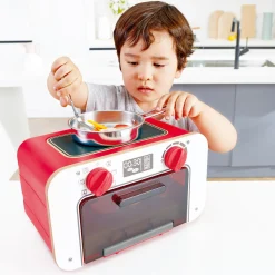 Flat River Group Hape My Baking Oven Playset with Magic Color-Changing Cookies - Red & White* Kitchens & Play Food|Dress Up