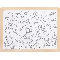 Flat River Group Hape Ocean Rescue 48pc Double-Sided Coloring Jigsaw Puzzle* Puzzles