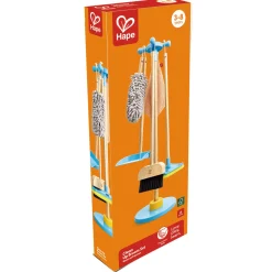 Flat River Group Hape 6pc Clean Up Broom Set - Yellow & Blue Playset* Tools & Workshops|Dress Up