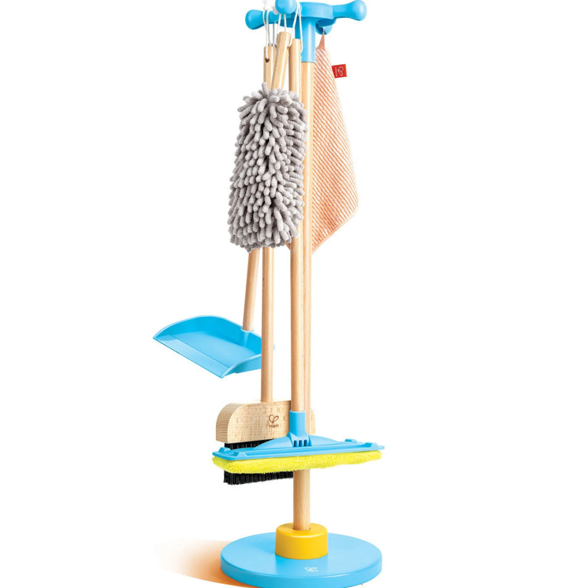 Flat River Group Hape 6pc Clean Up Broom Set - Yellow & Blue Playset* Tools & Workshops|Dress Up
