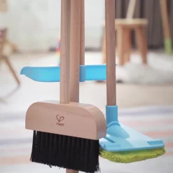 Flat River Group Hape 6pc Clean Up Broom Set - Yellow & Blue Playset* Tools & Workshops|Dress Up