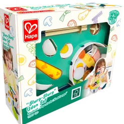 Flat River Group Hape 11pc Slurp-Slurp Udon Wooden Playset* Kitchens & Play Food|Dress Up