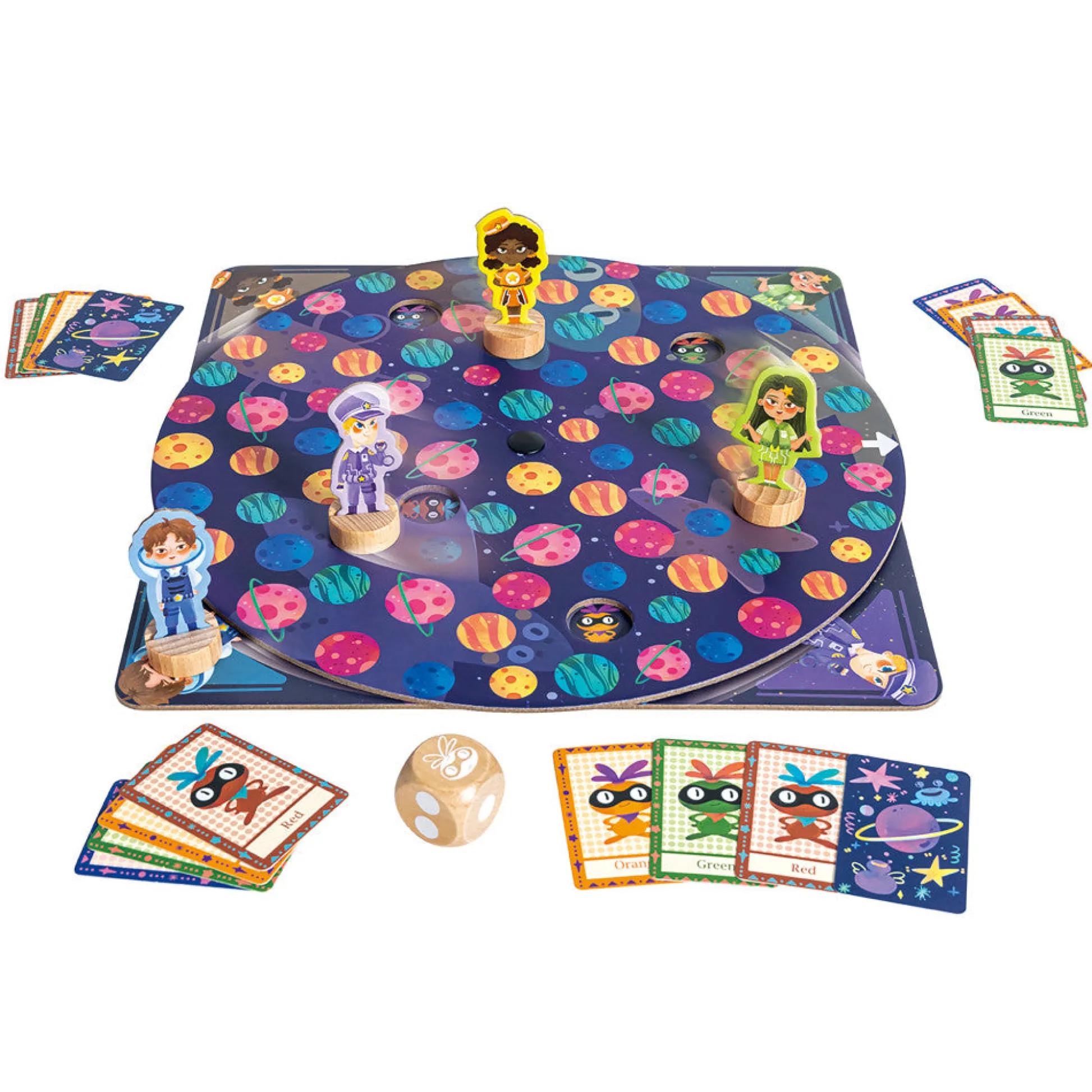 Flat River Group Hape Planetary Pursuit Space-Themed Board Game* Role-Playing Games|Board Games