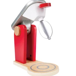 Flat River Group Hape Red Wooden Mix & Bake Set - Whirl & Twirl Blender Toy* Kitchens & Play Food|Dress Up