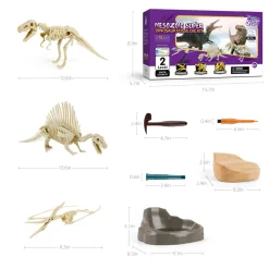 Flat River Group Hape Science Can Mesozoic Era Dinosaur Fossil Excavation Kit* Science & Discovery