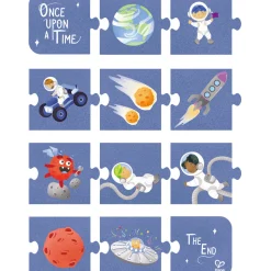 Flat River Group Hape Space Adventure 3-Pack Jigsaw Puzzles – 48 pc Each* Puzzles