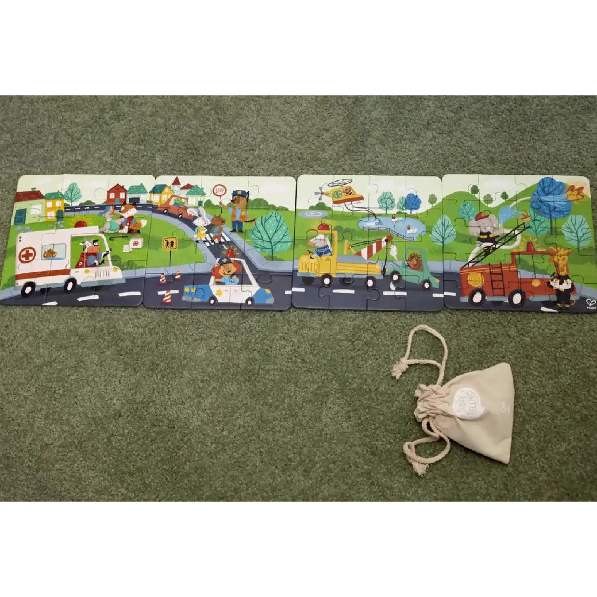 Flat River Group Hape Space Adventure 3-Pack Jigsaw Puzzles – 48 pc Each* Puzzles