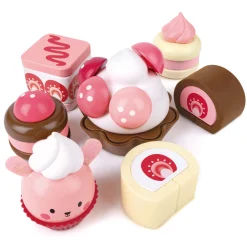 Flat River Group Hape Strawberry Dessert Delight Playset - Pretty in Pink* Kitchens & Play Food|Dress Up