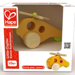 Flat River Group Hape Sunny Yellow Little Copter - Wooden Toy Helicopter for Toddlers* Preschool Education Toys & Activities|Preschool Vehicles