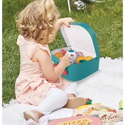 Flat River Group Hape Tea Time Playset - 15pc Teal & Pink with Carry Case* Kitchens & Play Food|Dress Up