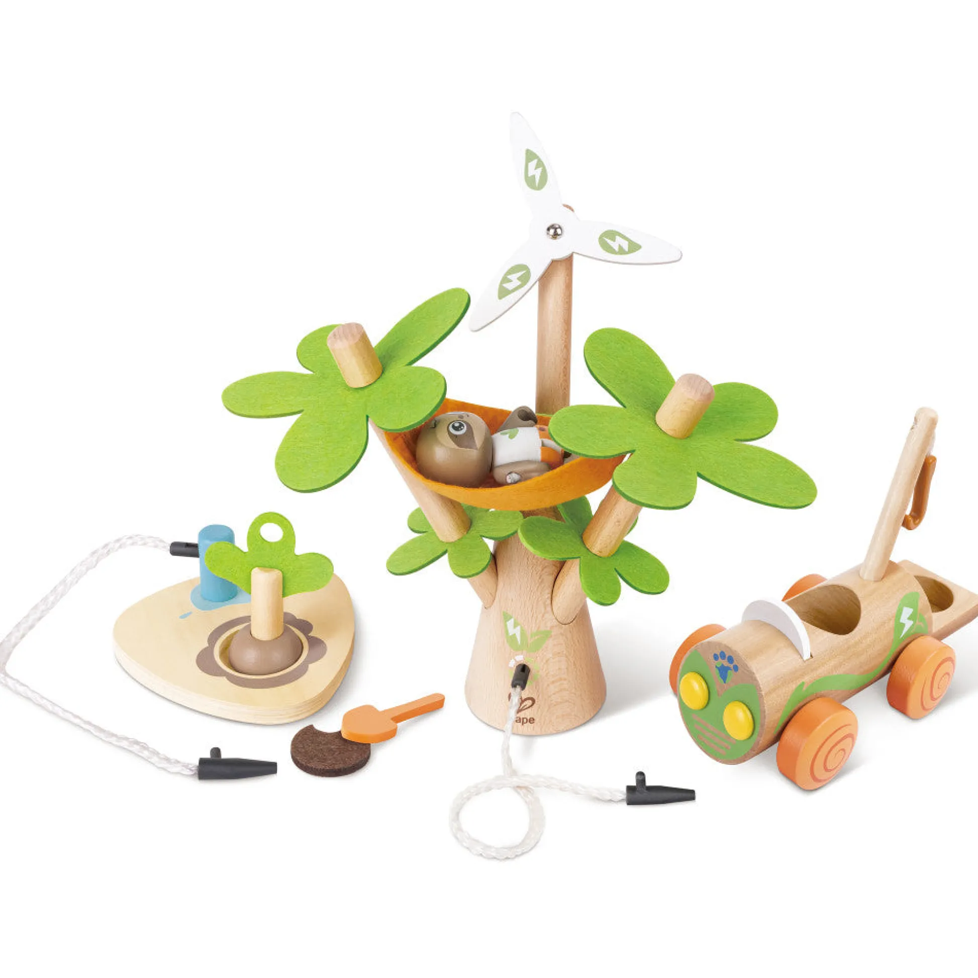 Flat River Group Hape Tree Planting E-Car: Eco-Friendly Playtime Adventure* Preschool Education Toys & Activities|Preschool Vehicles