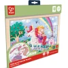 Flat River Group Hape Unicorn Friends 24pc Double-Sided Coloring Puzzle* Puzzles