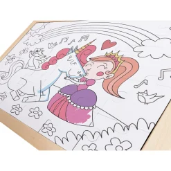 Flat River Group Hape Unicorn Friends 24pc Double-Sided Coloring Puzzle* Puzzles