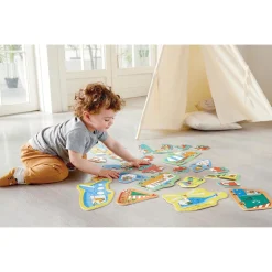 Flat River Group Hape Wheels & Wonders 15-Pack Mini Vehicle Puzzles* Toddler & Preschool Games & Puzzles|Puzzles