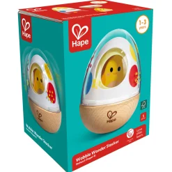 Flat River Group Hape Wobble Wonder Stacker - Playful Chicken & Egg Toy* Blocks, Sorting & Stacking Toys