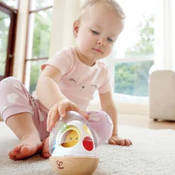 Flat River Group Hape Wobble Wonder Stacker - Playful Chicken & Egg Toy* Blocks, Sorting & Stacking Toys