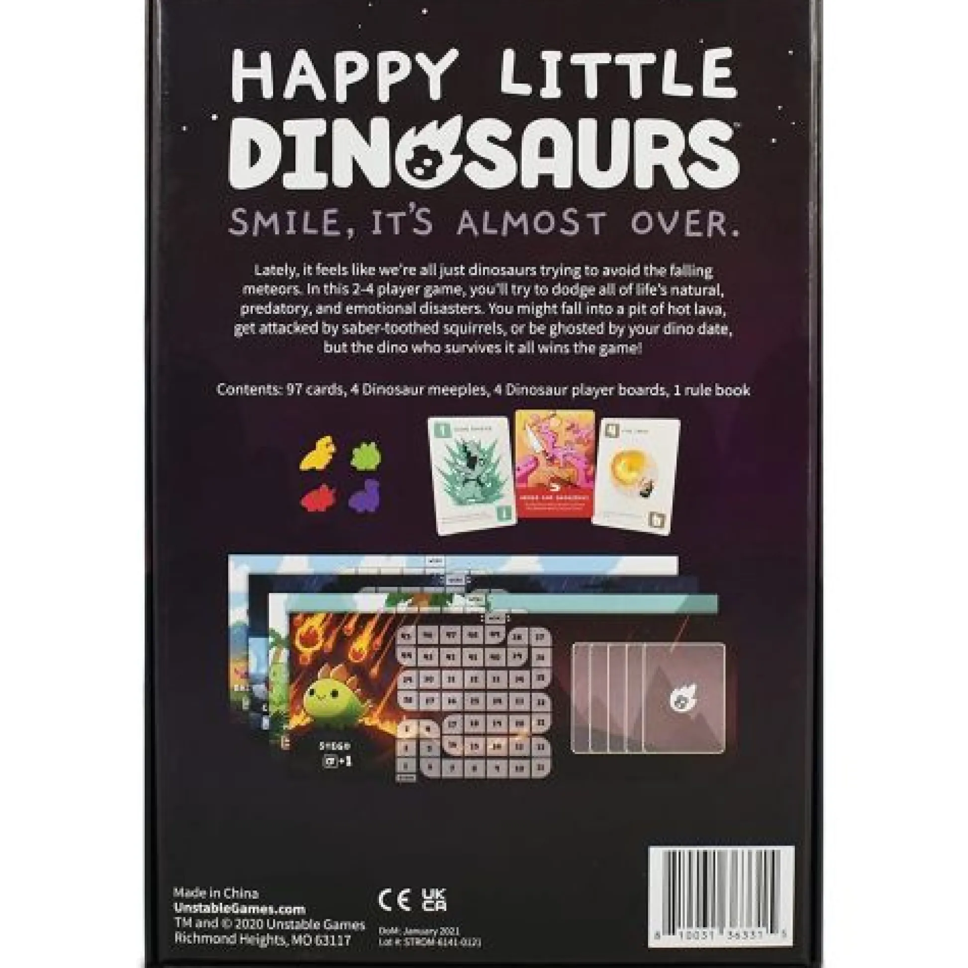 Calendar Holdings, LLC Happy Little Dinosaurs Base Game Family Board Game* Role-Playing Games|Board Games