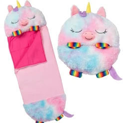 Flat River Group Happy Nappers 54 inch Rainbow Unicorn Pillow & Sleepy Sack - Medium* Stuffed Animals|Stuffed Animals & Plush Toys