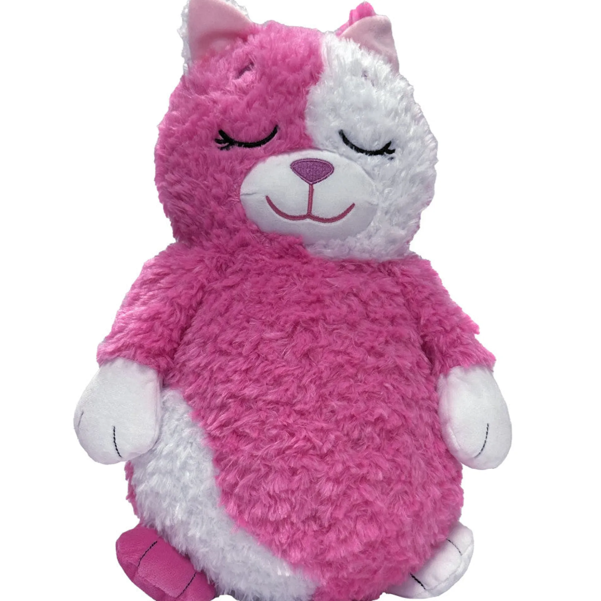 Flat River Group Happy Nappers Adorable Storables 15 inch Cat Plush - Pink & White* Stuffed Animals|Stuffed Animals & Plush Toys
