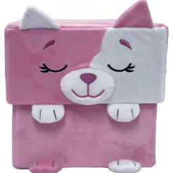 Flat River Group Happy Nappers Adorable Storables 15 inch Cat Plush - Pink & White* Stuffed Animals|Stuffed Animals & Plush Toys