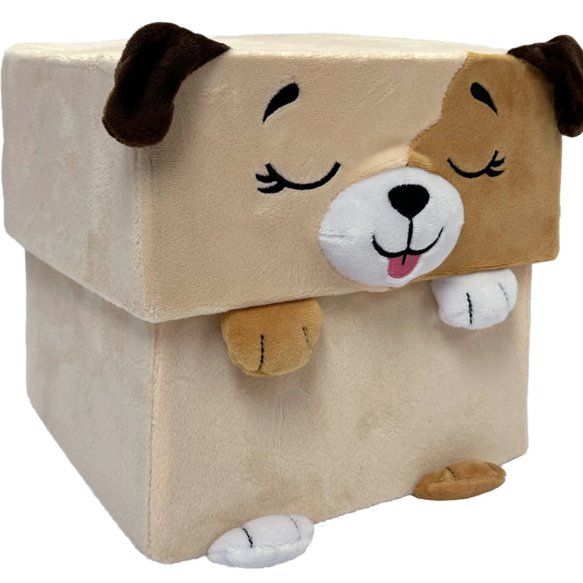 Flat River Group Happy Nappers Adorable Storables 15 inch Plush Dog - Tan & Brown* Stuffed Animals|Stuffed Animals & Plush Toys