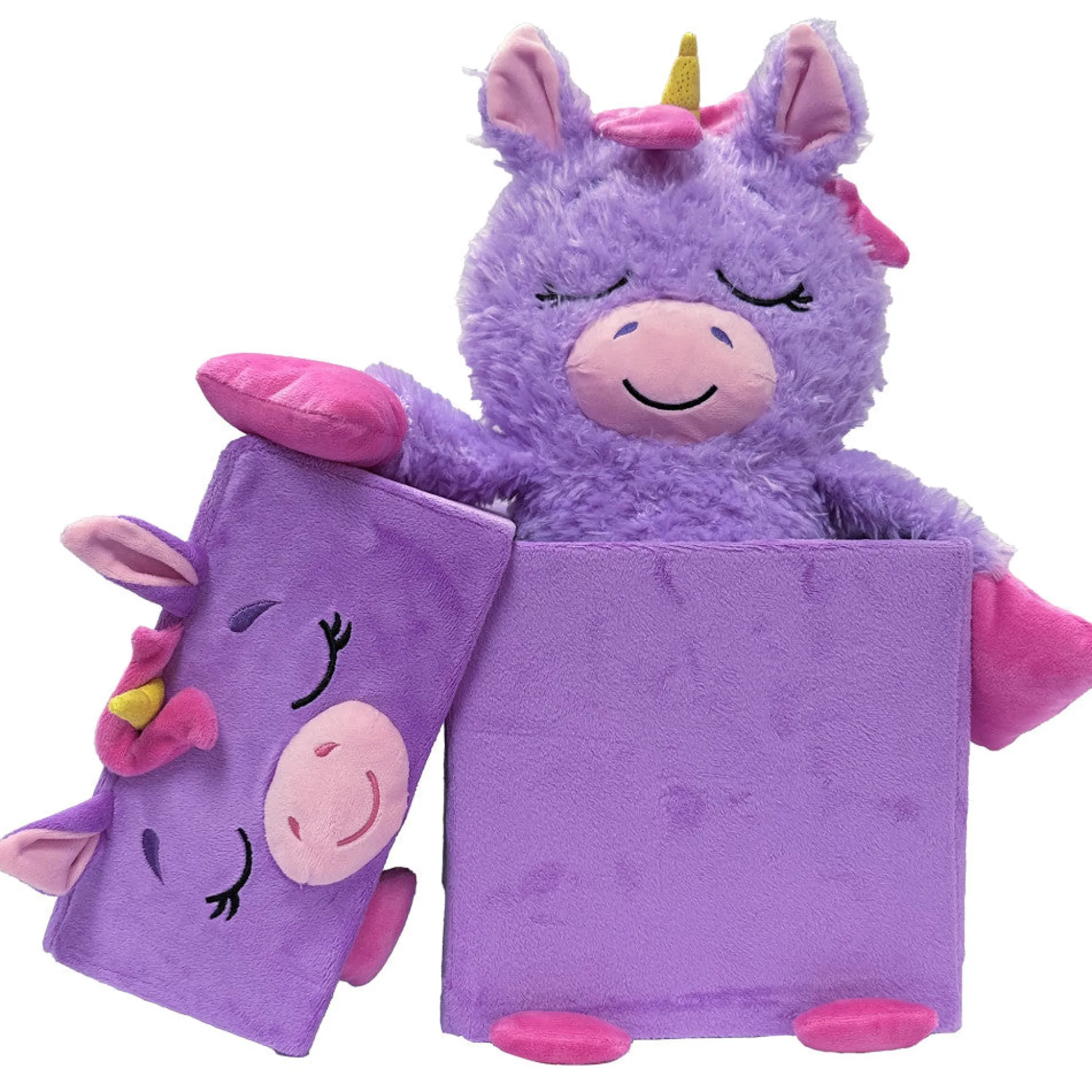 Flat River Group Happy Nappers Adorable Storables 15" Unicorn Plush - Purple & Pink* Stuffed Animals|Stuffed Animals & Plush Toys