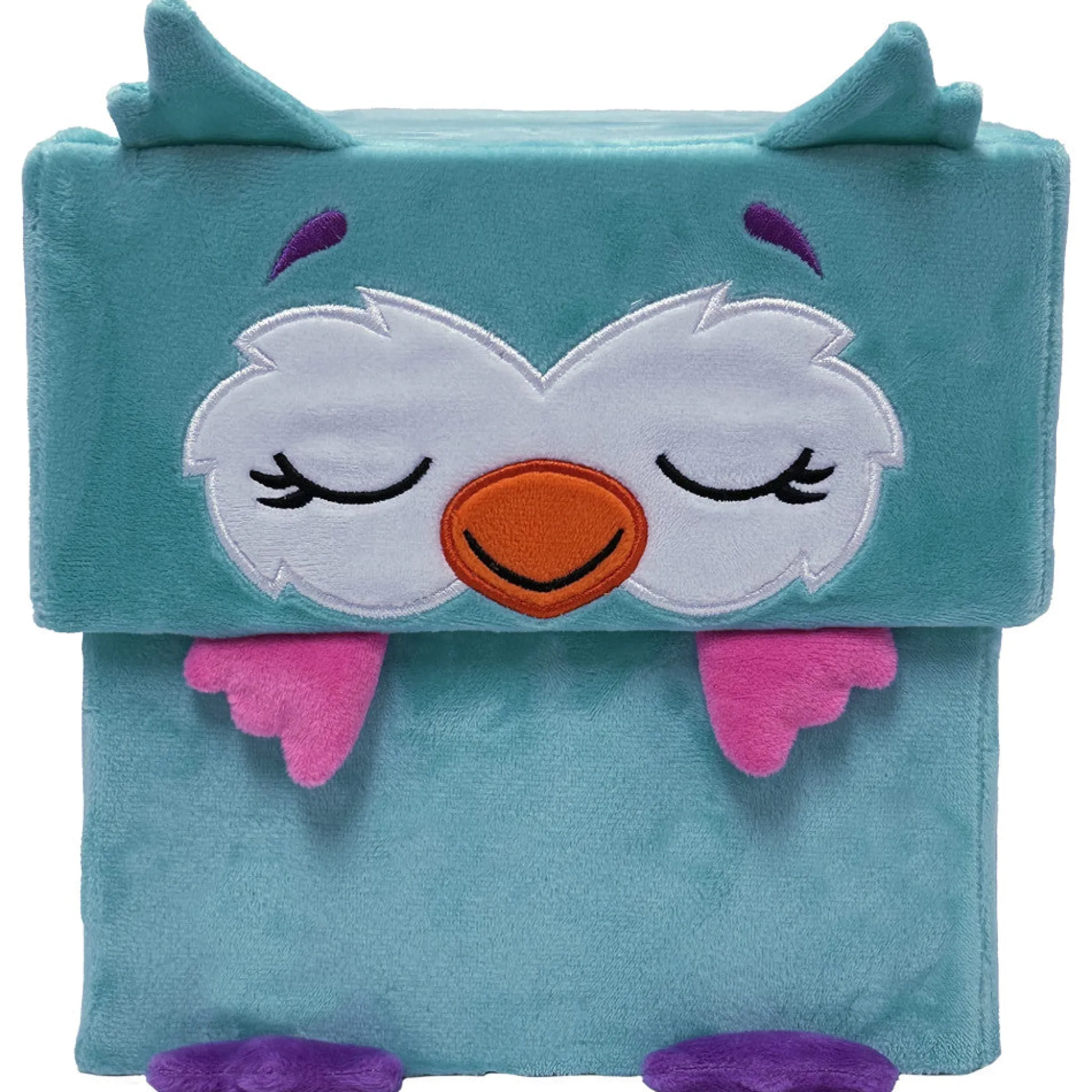 Flat River Group Happy Nappers Adorable Storables 15 inch Owl Plush - Teal & Pink* Stuffed Animals|Stuffed Animals & Plush Toys