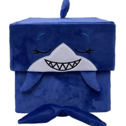 Flat River Group Happy Nappers Adorable Storables 15-inch Plush Shark - Blue & White* Stuffed Animals|Stuffed Animals & Plush Toys
