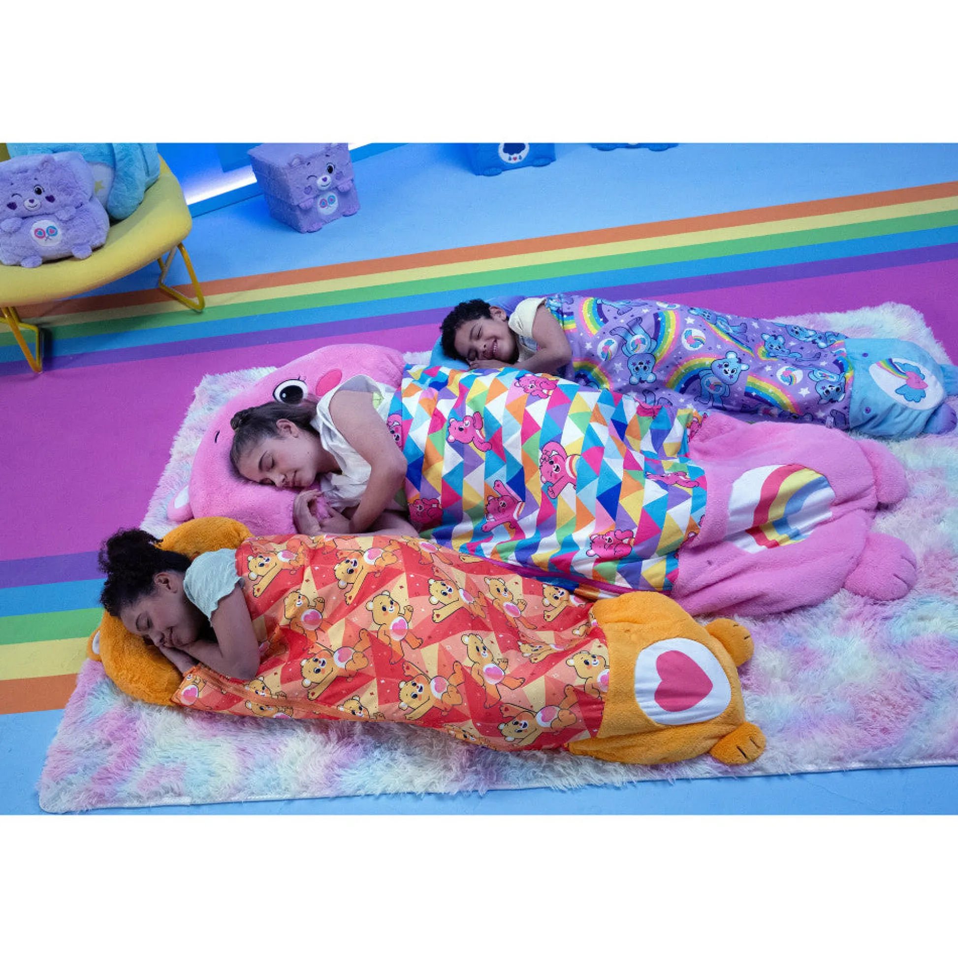 Flat River Group Happy Nappers Care Bears Medium Sleep Sack - Dream Bright Bear* Social & Emotional Skills|Stuffed Animals