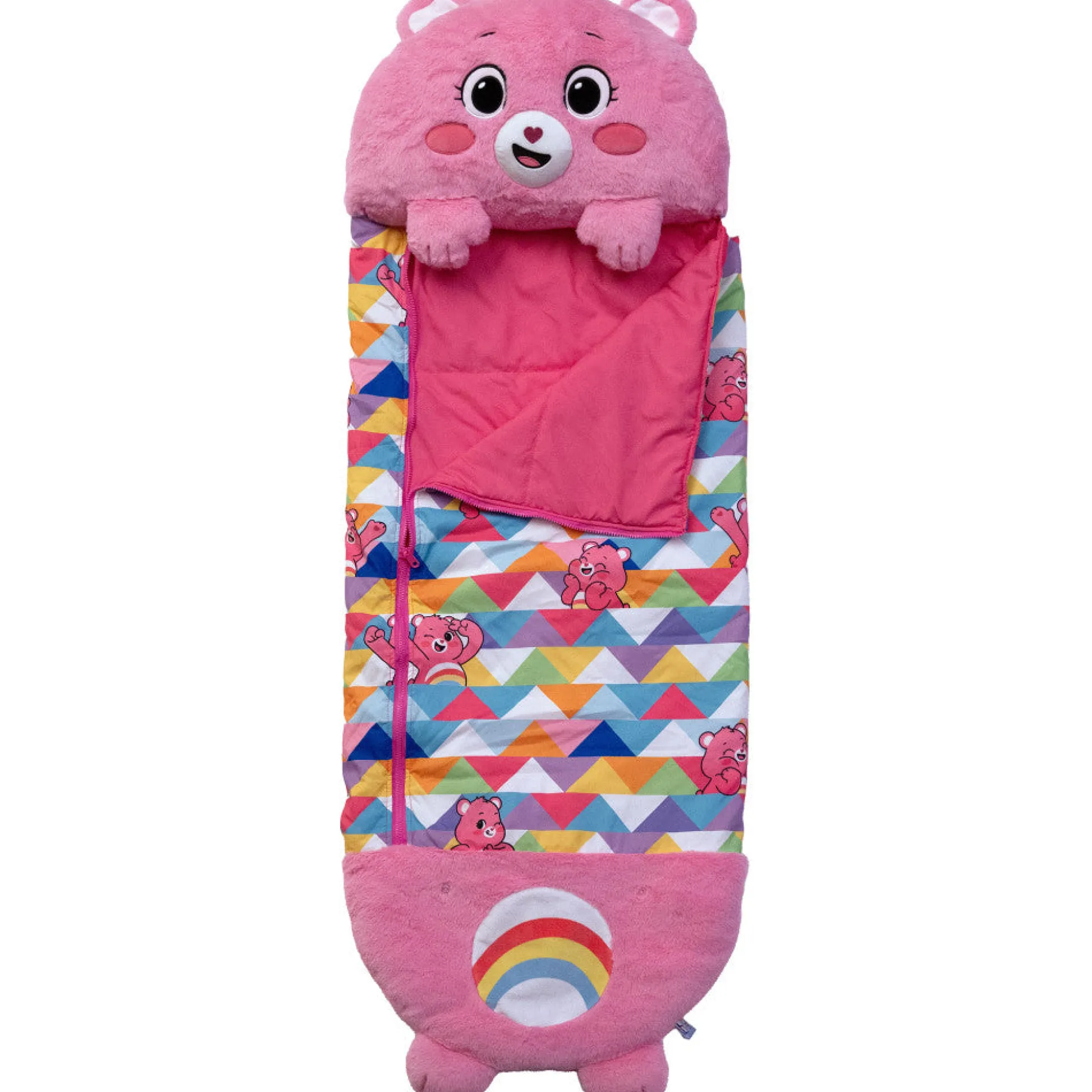 Flat River Group Happy Nappers Care Bears Cheer Bear Sleep Sack - Large, Kids 7+* Social & Emotional Skills|Stuffed Animals