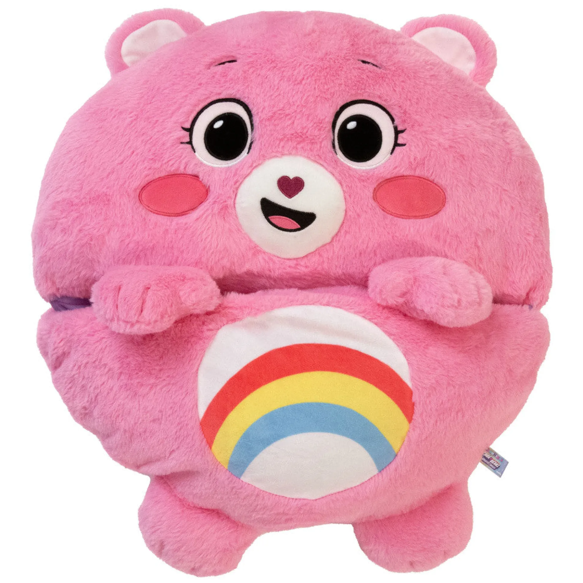 Flat River Group Happy Nappers Care Bears Cheer Bear Sleep Sack - Large, Kids 7+* Social & Emotional Skills|Stuffed Animals