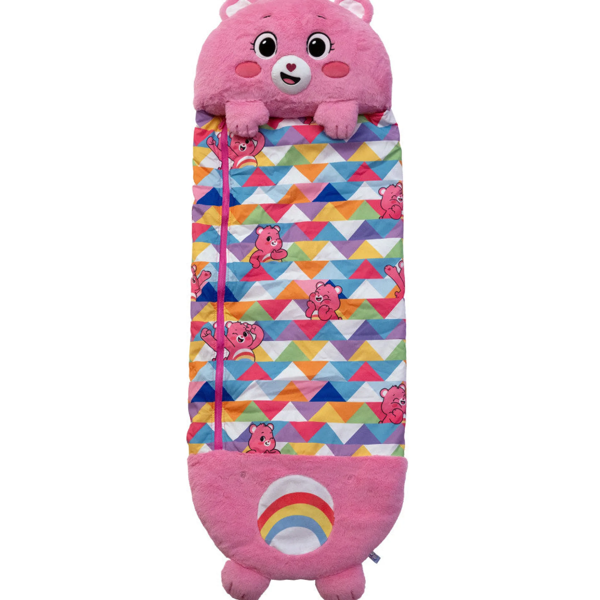 Flat River Group Happy Nappers Care Bears Cheer Bear Sleep Sack - Large, Kids 7+* Social & Emotional Skills|Stuffed Animals